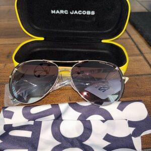 Marc Jacobs Rose Gold Metal Frame Sunglasses